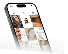 Social media marketing preview on a phone